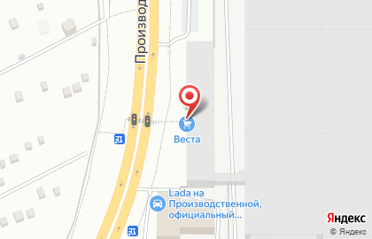 Столовая Большой борщ на Производственной улице на карте