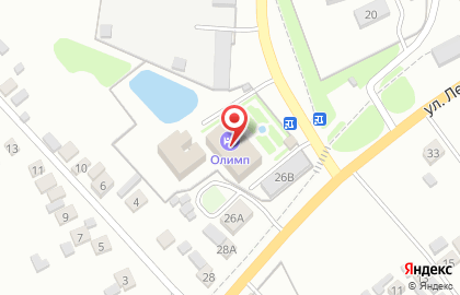 Отель Олимп на улице Ленина на карте