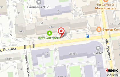 Рекламный щит 3х6м. на улице Ленина на карте