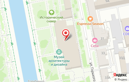 Центр творчего развития ДИЗАЙН-ПЛАТФОРМА на улице Горького на карте