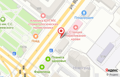 Стиль на улице Воровского на карте
