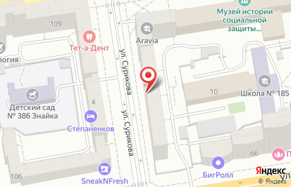 Парикмахерская Марафет в Ленинском районе на карте
