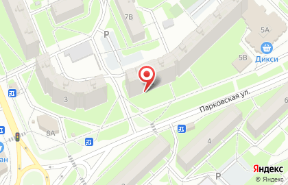 Ломбард Прииск на Парковской улице на карте