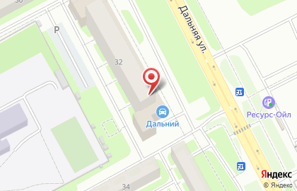 Служба грузоперевозок на Дальней улице на карте