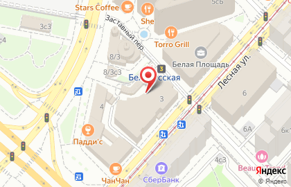 ОАО Банкомат, АКБ Банк Москвы на 1-ой Лесной улице на карте