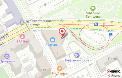 Матрона в Свердловском районе на карте