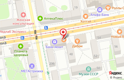 Столовая Борщ на улице Ленина на карте