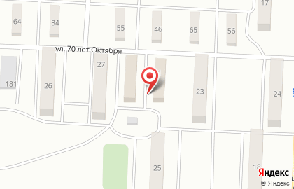 Продуктовый магазин Виолетта в Октябрьском районе на карте