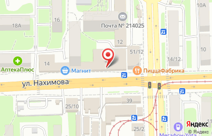 Зоомагазин ЗооЛавка на улице Нахимова на карте