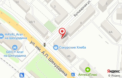 Сокурские хлеба в Ленинском районе на карте