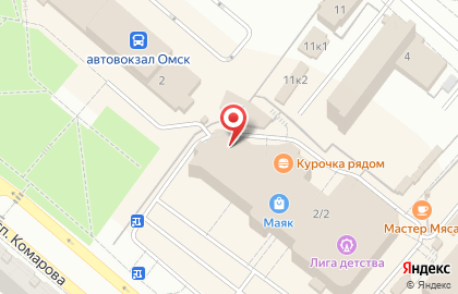 Салон штор и карнизов Вуаль на проспекте Комарова на карте