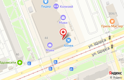 Магазин профессиональной косметики и инструментов красоты Profi Center на улице Щорса на карте