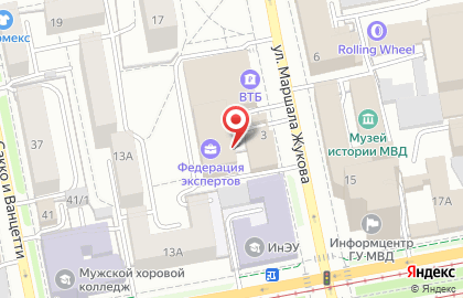 Оператор наружной рекламы Russ Outdoor на улице Маршала Жукова на карте