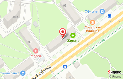 Карусель на улице Маршала Рыбалко на карте