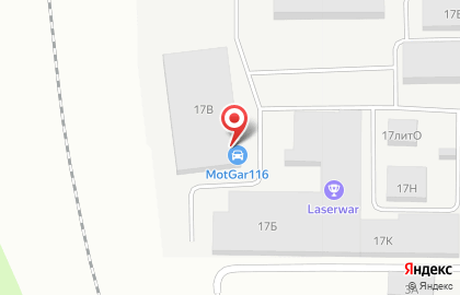 Мотосервис MotGar116 на карте