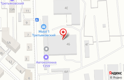 Автомагазин Третьяковский на карте