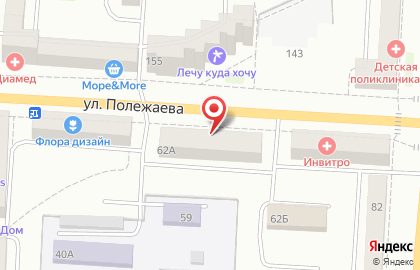 Торгово-сервисный центр Технополис на улице Полежаева на карте