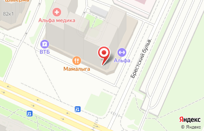 Банк Санкт-Петербург в Красносельском районе на карте