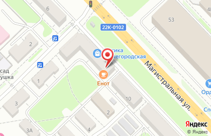 Салон оптики Оптика Нижегородская на Магистралиной улице на карте