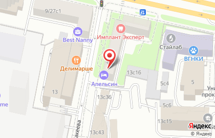 Официальная сеть мини-отелей Апельсин на улице Сергея Макеева на карте