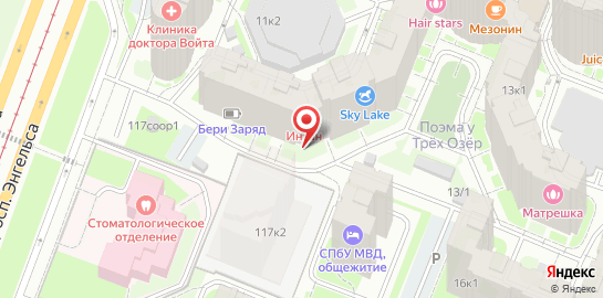 Спа-салон SunriseSpa на метро Озерки на карте