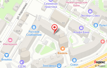 Кредитная компания Нано-Финанс в Нижегородском районе на карте