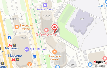 Glance в Марьино на карте