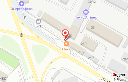 Столовая Ника на улице Нефтяников на карте