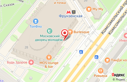 Московский Дворец Молодежи на карте