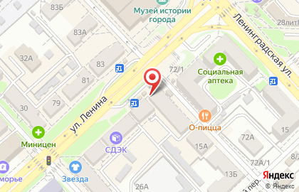 Коммерческий банк Восточный на улице Ленина, 70 на карте