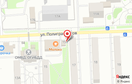 Ателье Мастерица на улице Полиграфистов на карте