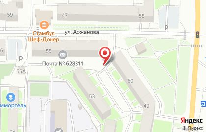 Мини-маркет Корона в Ханты-Мансийске на карте