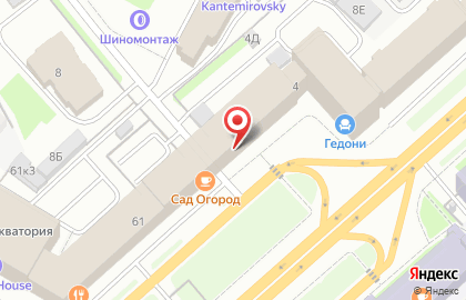 Винный супермаркет Ароматный мир на Кантемировской улице на карте