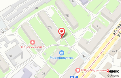 Продуктовый магазин Семья в Канавинском районе на карте