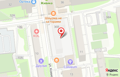 Киоск по продаже колбасных изделий в Дзержинском районе на карте