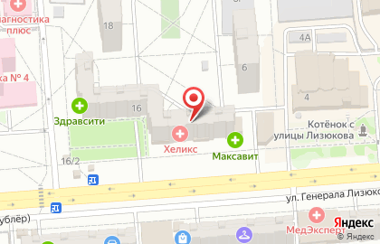 Хеликс на карте