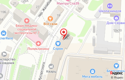 Техинвестсервис на улице Мусоргского на карте