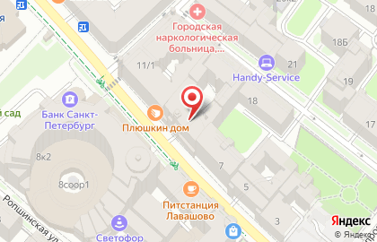 Зоомагазин на улице Большая Зеленина на карте