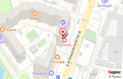 Медицинский центр СитиМед на метро Котельники на карте