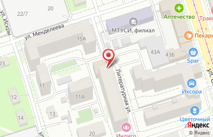Телекоммуникационная компания Инбитек-Телеком на Литературной улице на карте