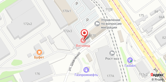 Наркологическая клиника ВИТАМЕД на карте