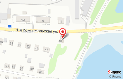 СТО 55 на 1-ой Комсомольской улице на карте
