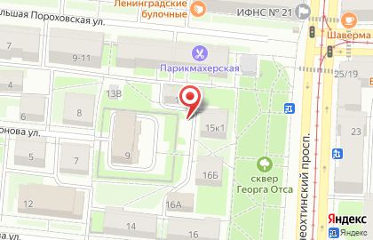 Фаворит на Большой Пороховской улице на карте