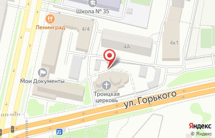 Церковь Троицы Живоначальной в переулке Шевченко на карте