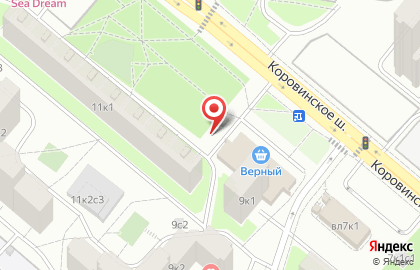 Киоск печатной продукции У метро на Коровинском шоссе на карте