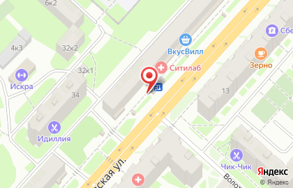 Салон ЦветНовТорг на Псковской улице на карте