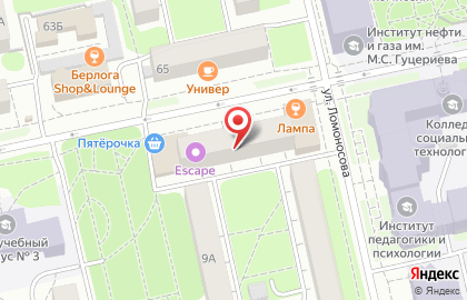 Клуб виртуальной реальности escape. на Красногеройской улице на карте