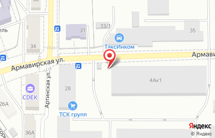 Гайка на Армавирской улице на карте