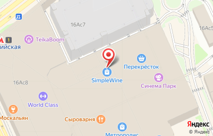 Винотека SimpleWine в ТЦ Метрополис на карте