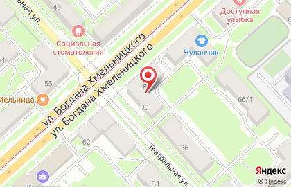 Автошкола Сирена на улице Богдана Хмельницкого на карте